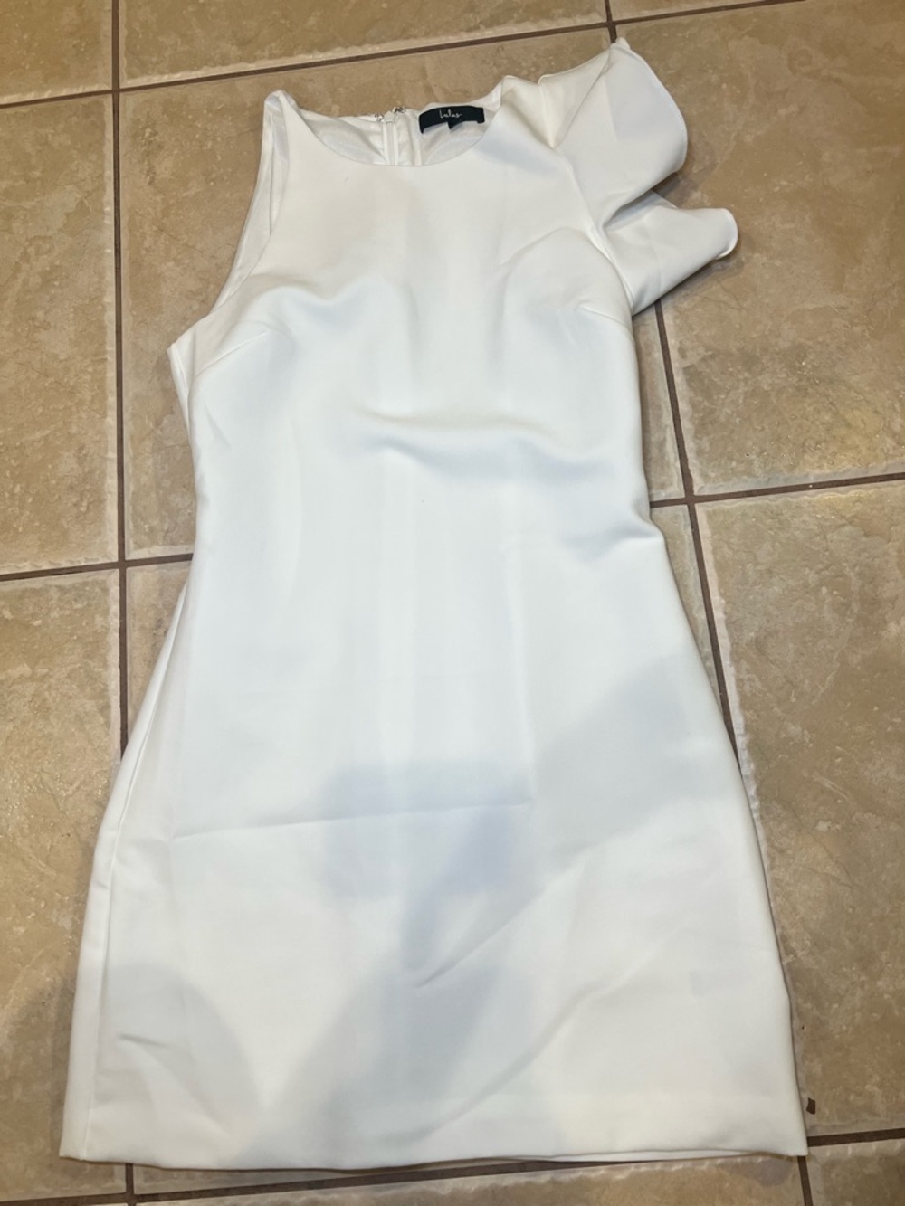 Lulu's White One-Shoulder Mini Dress